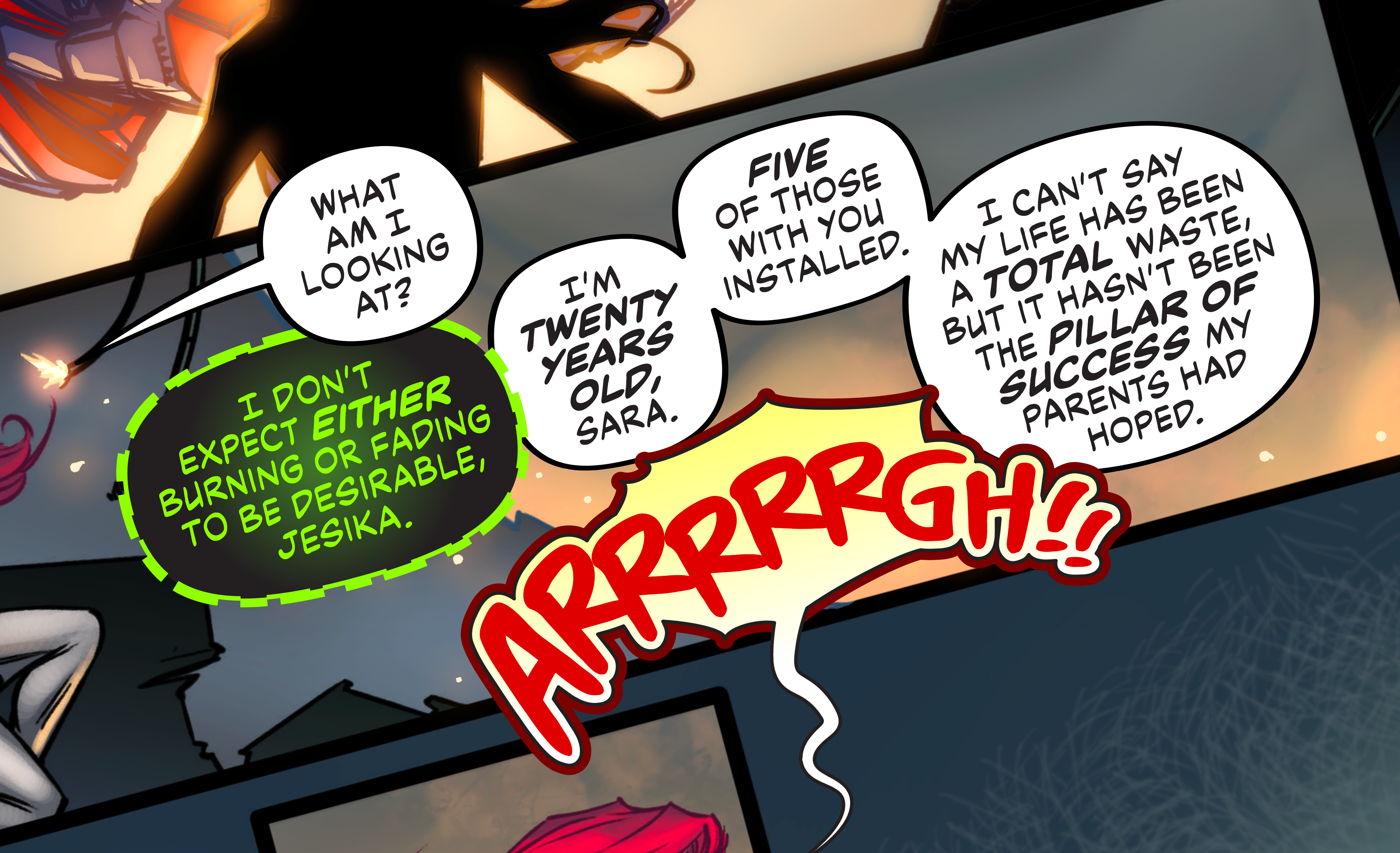 Example of Comic Book Lettering