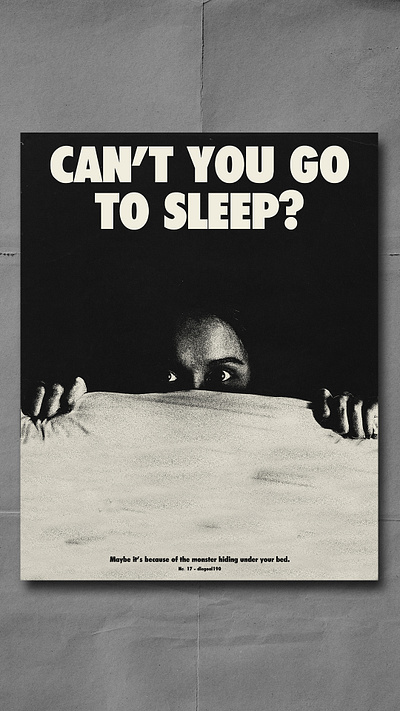 Insomnio graphic design horror illustration poster art poster design poster design challenge typography
