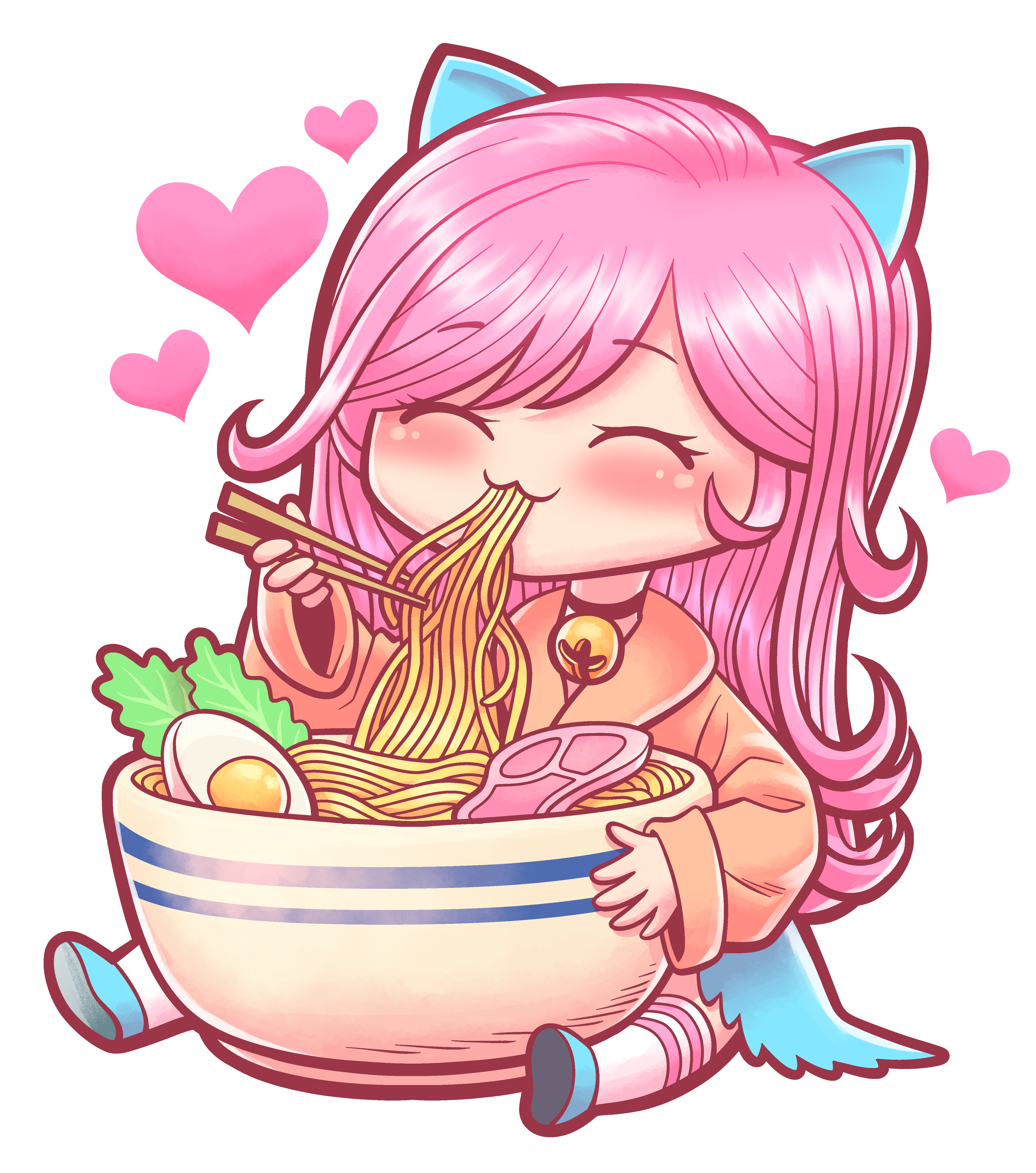 Ramen Girl anime cartoon cartooning character design illustration manga ramen