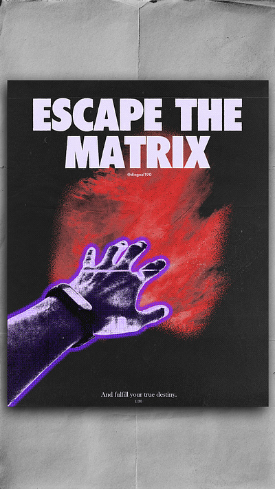 The Matrix dark graphic design grunge poster art poster design poster design challenge texture typography