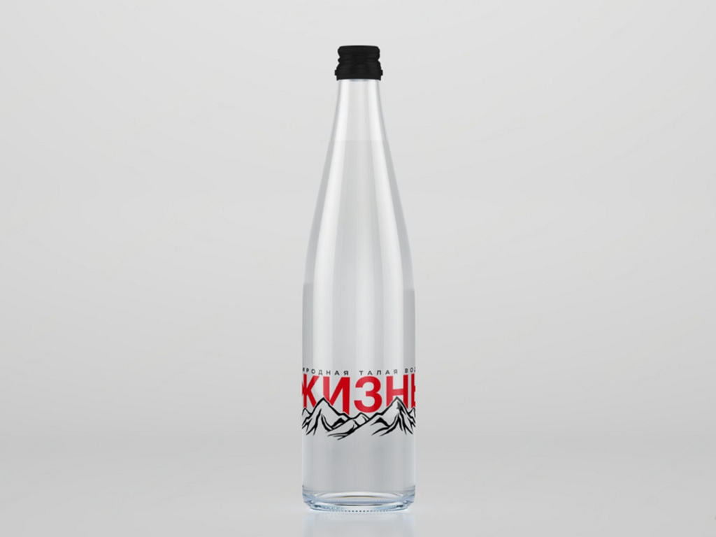 Water bottle label | Этикетка для бутылки воды by midesign on Dribbble