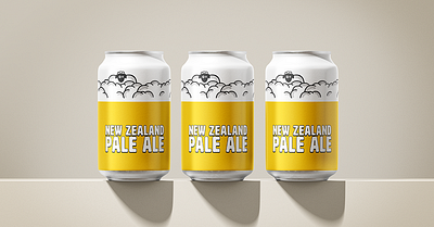 New Zealand Pale Ale Label Design branding creative design graphic design illustration packaging design vectorart