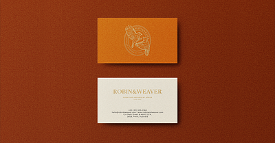 Robin&Weaver Logo Design branding business card creative design graphic design illustration logo