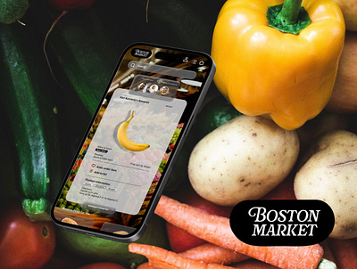 Lucky Friday x KenKennedy (Boston Market app) app collab design desktop grocery app lucky friday design mobil shop ui ux