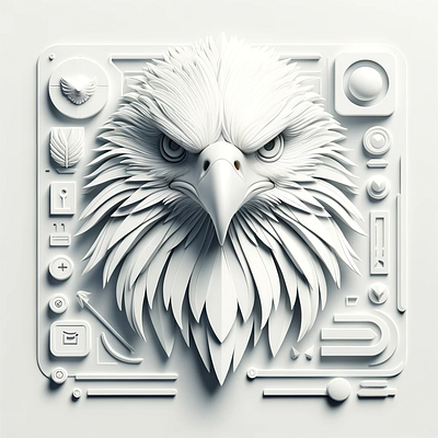 Neumorphic Eagle eagle neumorphism neumorphism ui white