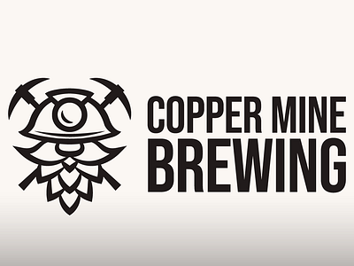 Brewery Logo: Miner + Hops (Rebrand) arizona beer can design brand identity branding brewery brewing copper mine craft beers design design company for hire graphic design hops logo menu miner mining rebrand tucson vector