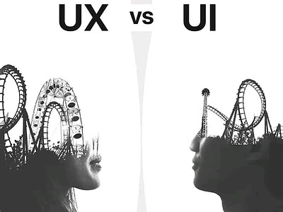 LET'S uS tALK aBOUT tHE Different Between UI & UX branding graphic design logo ui