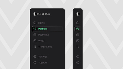 Navigation bar - Dark Theme dark theme dashboard design finance fintech navigation product design saas sidebar typography ui ux