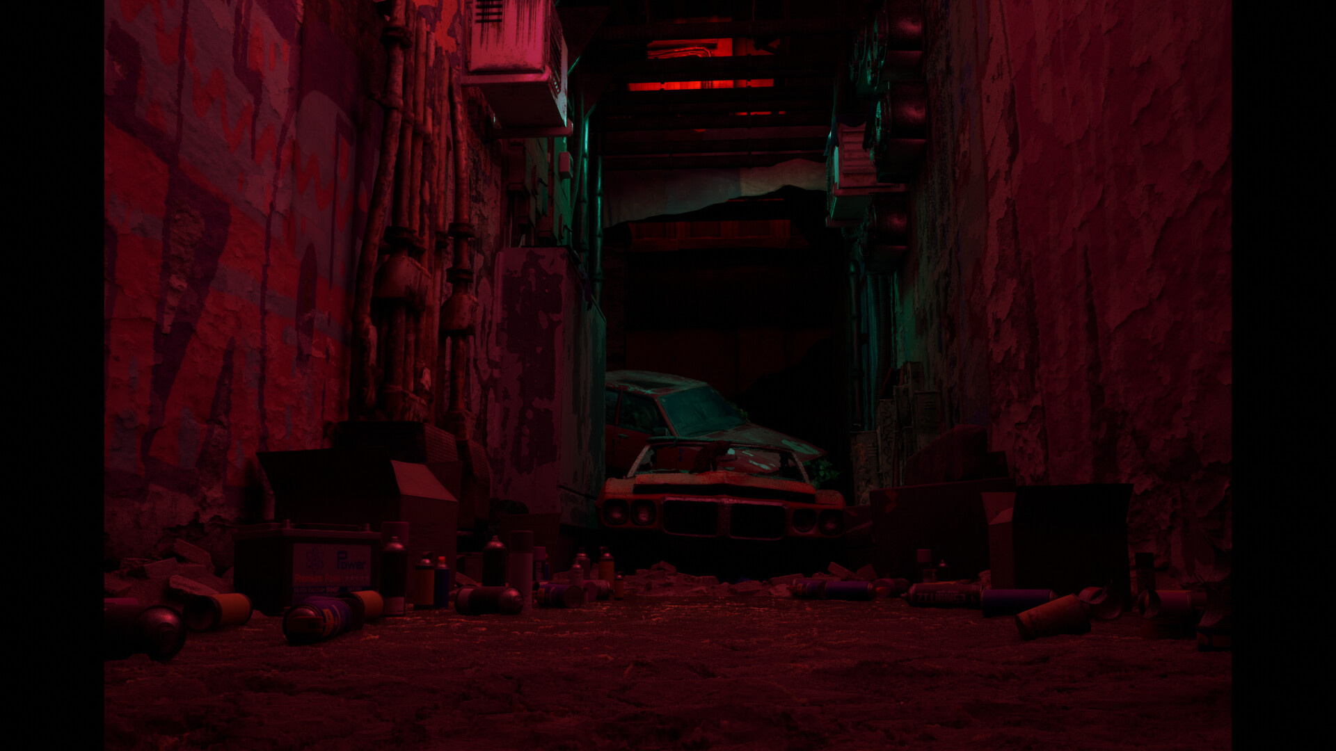 UrbanNight 3d animation blender illustration realism render unrealengine5