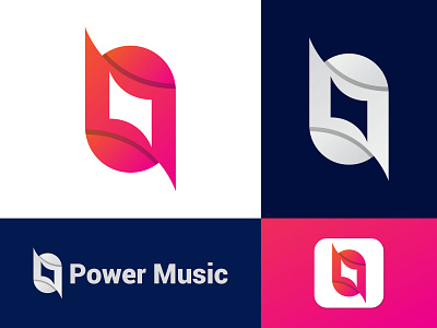 Power Music Modern logo design 3d branding creative logo design graphic design icon logo logo design logo maker logo mark logo type logos minimalist logo modern logo music logo power logo vector