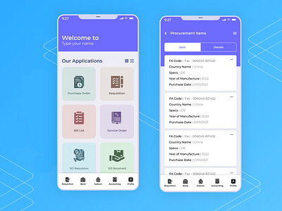 Procurement App Design