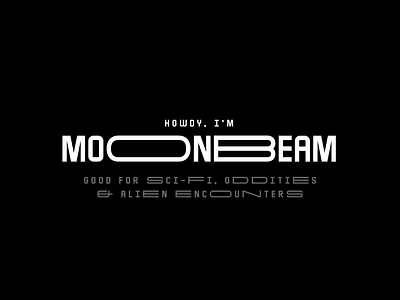 Moonbeam Typeface alien branding design displayfont font font type fontdesign fonts goodtype graphic design lettering sci fi type typeface