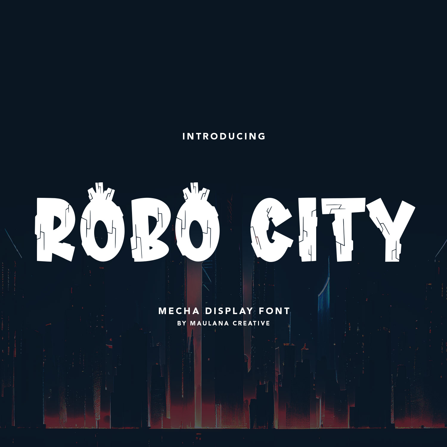 Robo City Mecha Display Font By Maulana Creative On Dribbble