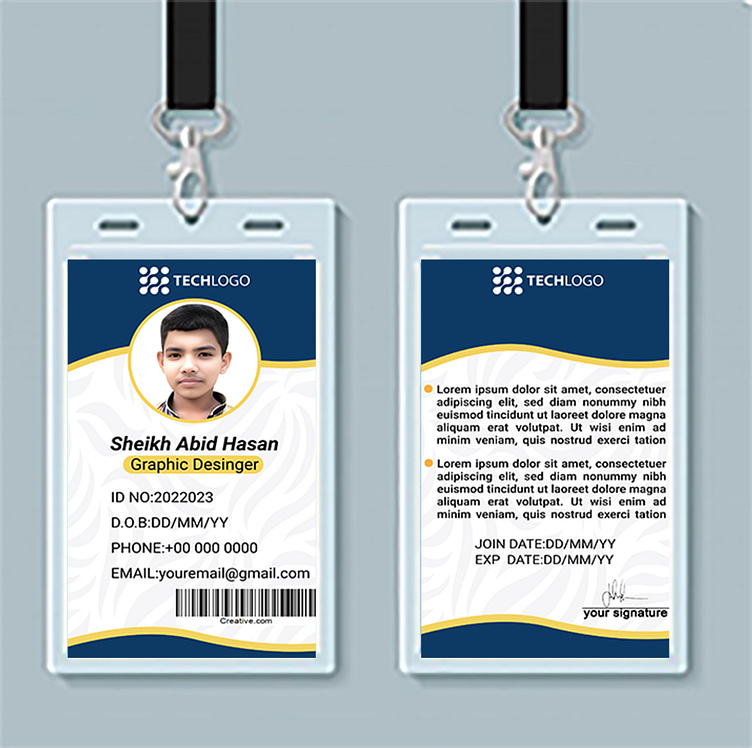 ID Card Design Project by Sheikh Abid Hasan on Dribbble