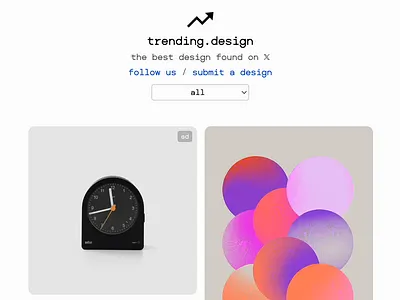 Trending Design [New Website] bento design graphic design inspiration motion graphics scroll ui web design
