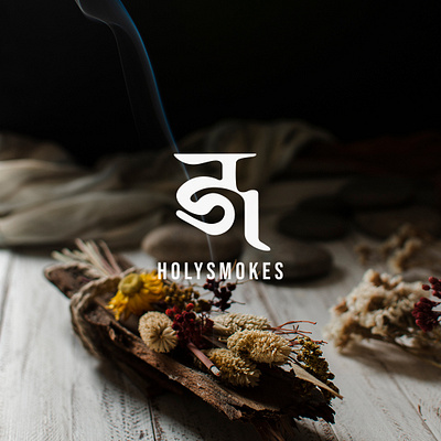 HOLYSMOKES LOGO branding desi design graphic design logo