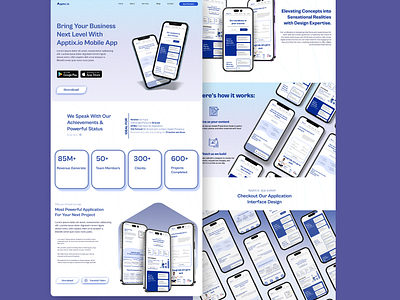 Apptix.io LandingPage Design branding design newdesign ui uidesign uiux