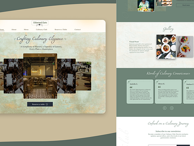 Luxury restaurant website design food ui luxury restaurant restaurant website ui ux ux website ui