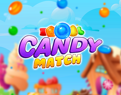 Candy Match Game: UI Design 2d candy game game design gamification gaming puzzle single player sweet ui