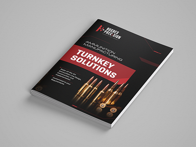 Ammunition Manufacturing Brochure branding brochure design graphic design magazine typography