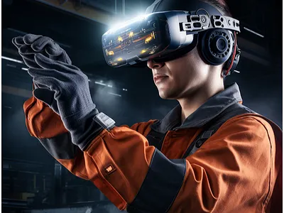 Industrial Training Using Virtual Reality 3d 3d animation production house 3d character models 3d modeling 3d modeling company 3d modeling services 3d rendering animation ar augmented reality branding future logo metaverse metaverse avatar render virtual reality vr web web app