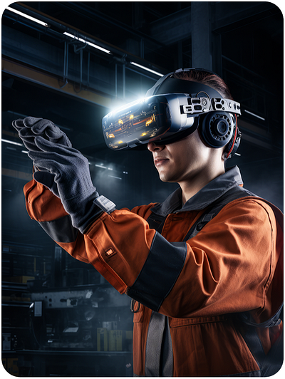 Industrial Training Using Virtual Reality 3d 3d animation production house 3d character models 3d modeling 3d modeling company 3d modeling services 3d rendering animation ar augmented reality branding future logo metaverse metaverse avatar render virtual reality vr web web app