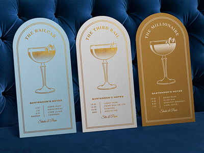 Napa Valley Wine Train Cocktail Cards 2d 2d design brand design graphic design hospitality illustration luxury print travel