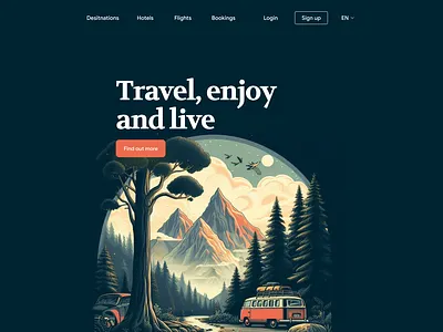 Travel App UI #travel #Dark mode travel app