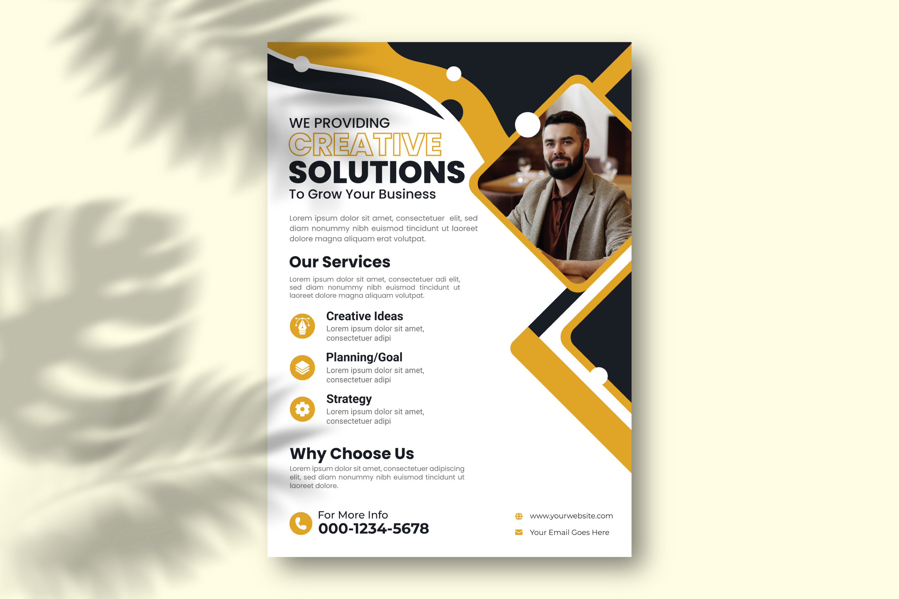 Minimalistic flyer design for corporate companies by Abu Bokor Siddiq
