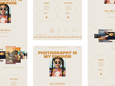 Photography Website Concept Portfolio aesthetic concept design footer gallery home inspiration landing minimal modern page photos popular portfolio ratul ui subscription ui ux web website