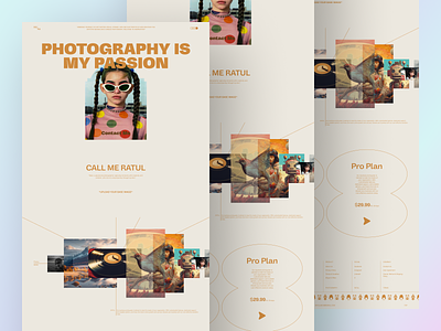 Photography Website Concept Portfolio concept footer for you gallery inspiration landing page minimal modern website photography landing page photos popular ratul ui subscription ui ui design userexperience ux web website website design