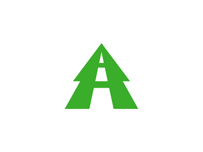 GreenRide - Logo Design branding freelance logo design freelance logo designer green lines logo logo design logo designer minimal path pine ride road route simple trail tree way