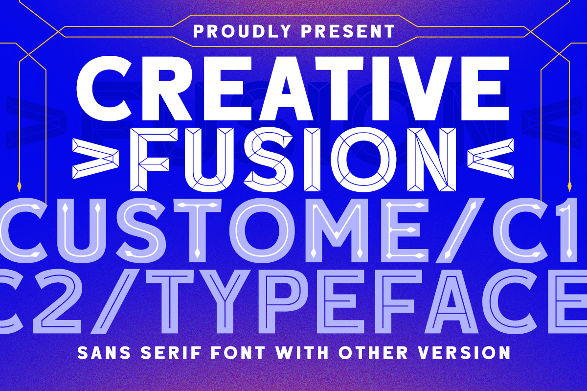 Creative Fusion - Custome Typeface 1920 freebies