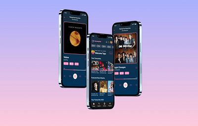 Harmonyhub Music App Design product design ui ux