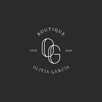 Logo Boutique black boutique line logo modern simple white
