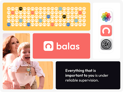 Balas - Logo design for the family care app brand brand identity branding bright corporate identity graphic design logo logo design logomark logotype minimal startup visual identity