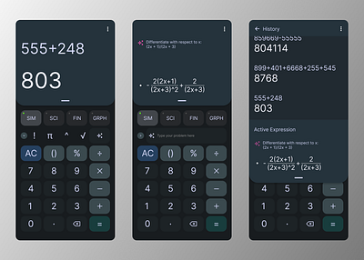 Calculator with a dash of AI! ai dailyui design figma ui ux ux design visual design