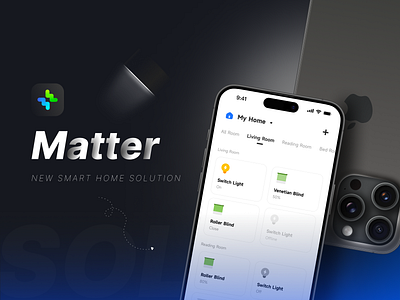Matter-Smart Home App animation branding iot ui