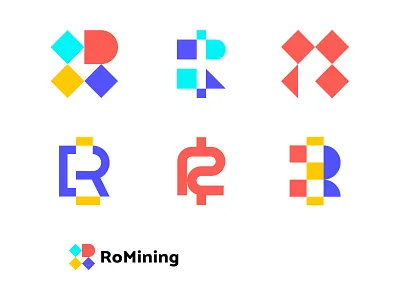 RoMining bit coin crypto letter r