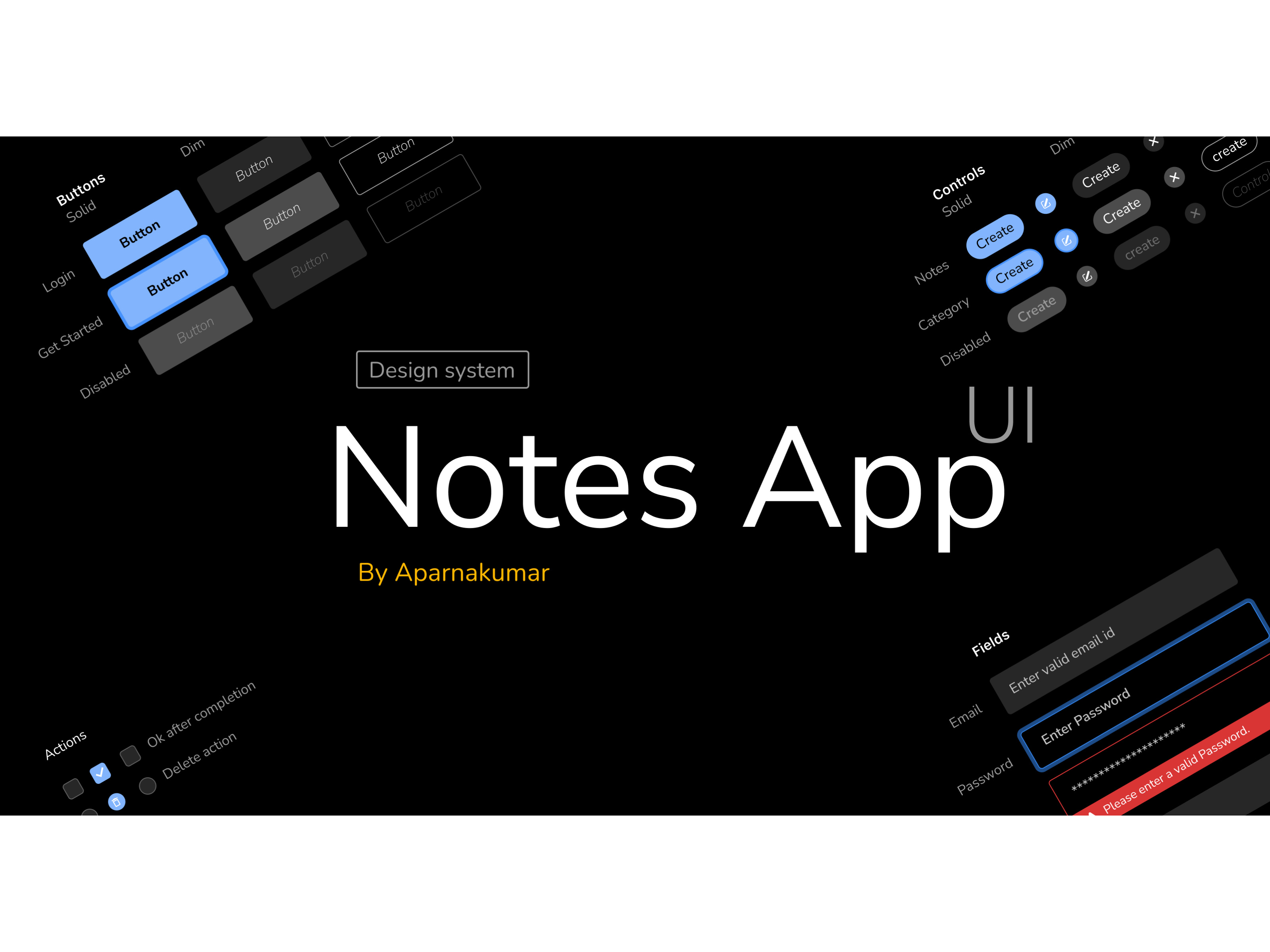 Design System app dailyui design designsystem desktop figma iphone8 mobileapp notesapp ui uiux