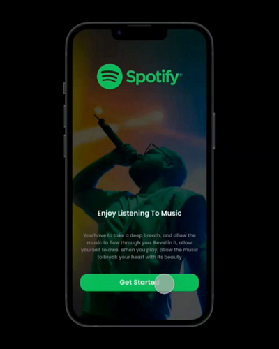 Spotify Music App Design and Prototype app appdesign design figma highfedality learningeveryday mobile mobiledesign spotify spotifyappdesign supportme ui uiux uiuxdesign uiuxdesigner ux