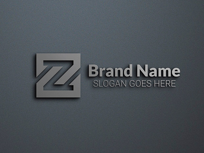 Alphabet Z Logo Design & Mockup abstract logo alphabet logo brand identity creative logo flat logo design logo design minimal modern logo tread mark