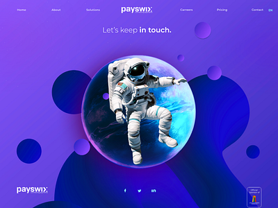 Website Space Concept astronaut biomes deisgn branding composition digital 2d figma graphic design motion graphics rocket space ui website concept website design