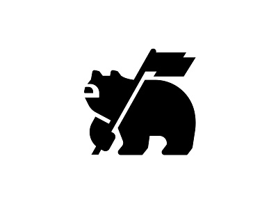 Bear and Flag animal bear bear and flag bear logo brand designer custom logo freedom grizzly identity logo design logo designer mascot minimal minimalist popular