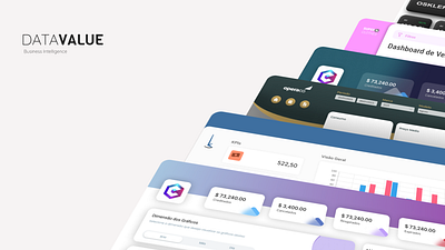 DataValue business dashboards graphic design ui ux