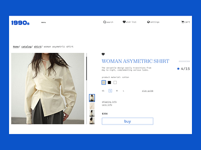 Product page. Fashion e-commerce animation branding comtemporary design eye catching fashion e commerce modern product page ui uiux ux vintage web design website