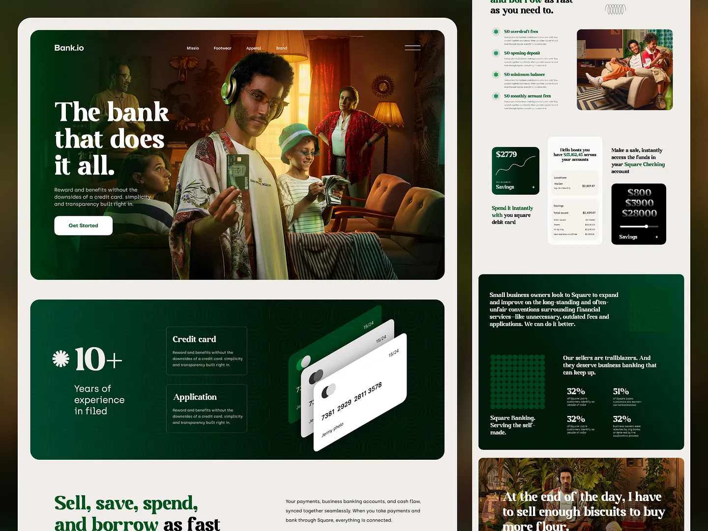 Innovative Bank Website Design: Bank.io