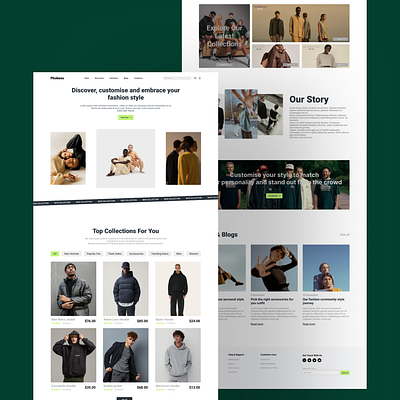 Fashion E-Commerce Website figma ui uiux webdesign