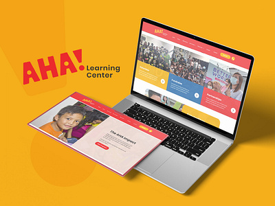 AHA Learning Center - Website Design brand identity design graphic design marketing ngo ui ux web design website website design