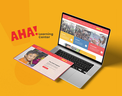 AHA Learning Center - Website Design brand identity design graphic design marketing ngo ui ux web design website website design